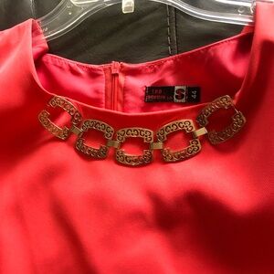 Womens’ Coral Sleeveless Dress Size 14